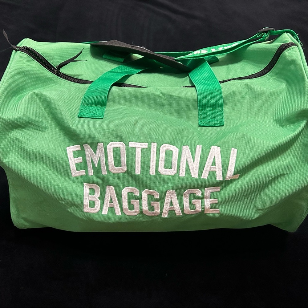 Emotional Baggage Green Duffel Bag - Picture 2 of 12